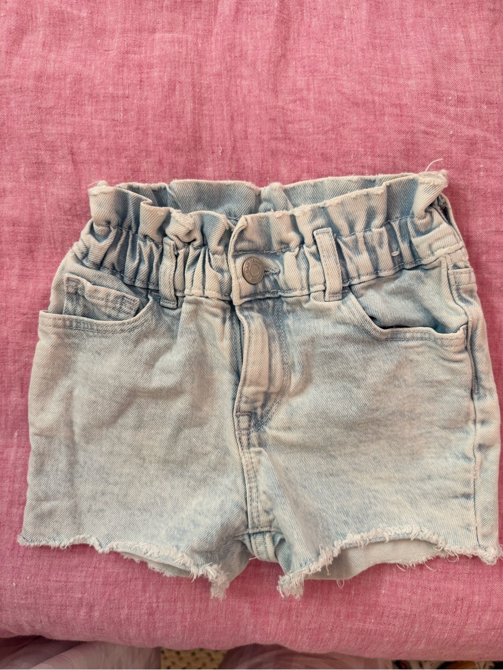 GAP Light Blue Paperbag Waist Denim Shorts